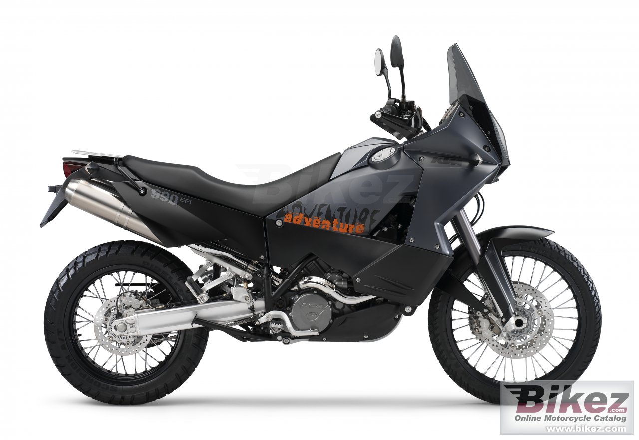 Big KTM 990 adventure picture and wallpaper from Bikez.com